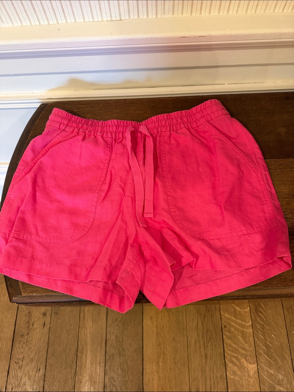 J. Crew Bright Pink Drawstring Athletic Shorts